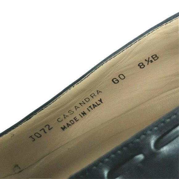 Coach Casandra Black Leather Square Toe Pump 8.5 B - Picture 7 of 9